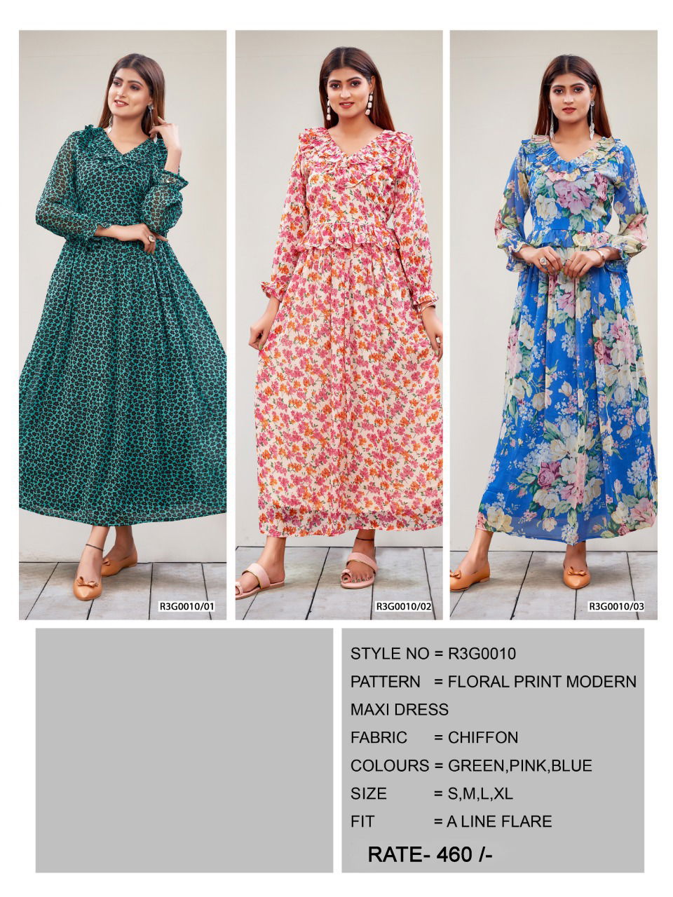 Western Gown Fancy Latest Designer Ethnic Wear Printed Long Kurtis Collection
